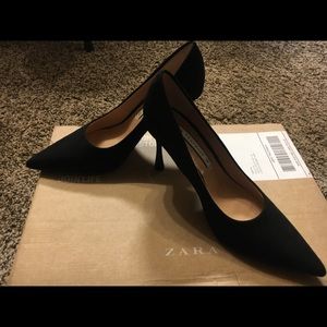 Zara black high-heel